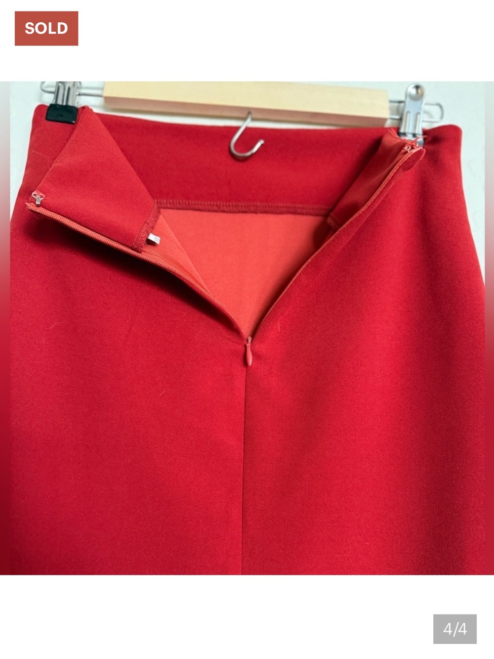 5/$25 - Red Pencil Skirt - Size Medium (runs small)